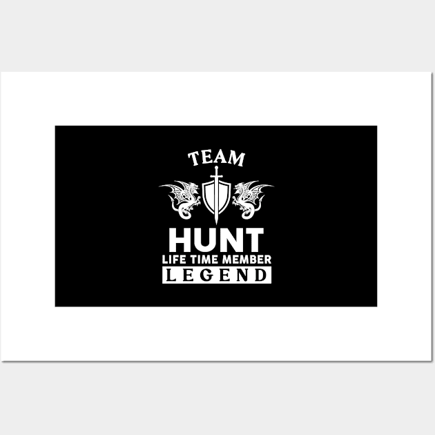 Hunt Name T Shirt - Hunt Life Time Member Legend Gift Item Tee Wall Art by unendurableslemp118